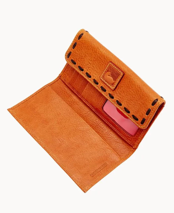 Florentine Continental Clutch Natural ManWoman Dooney and Bourke Wallets Florentine Continental Clutch Natural ManWoman Dooney and Bourke Wallets