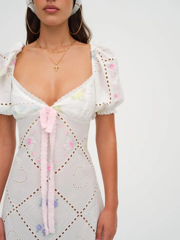 For Love and Lemons Dresses Andrea Embroidered Maxi Dress White 8211 Women For Love and Lemons Dresses Andrea Embroidered Maxi Dress White 8211 Women
