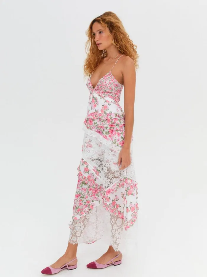 For Love and Lemons Dresses Rosalyn Maxi Dress Pink 8211 Women For Love and Lemons Dresses Rosalyn Maxi Dress Pink 8211 Women