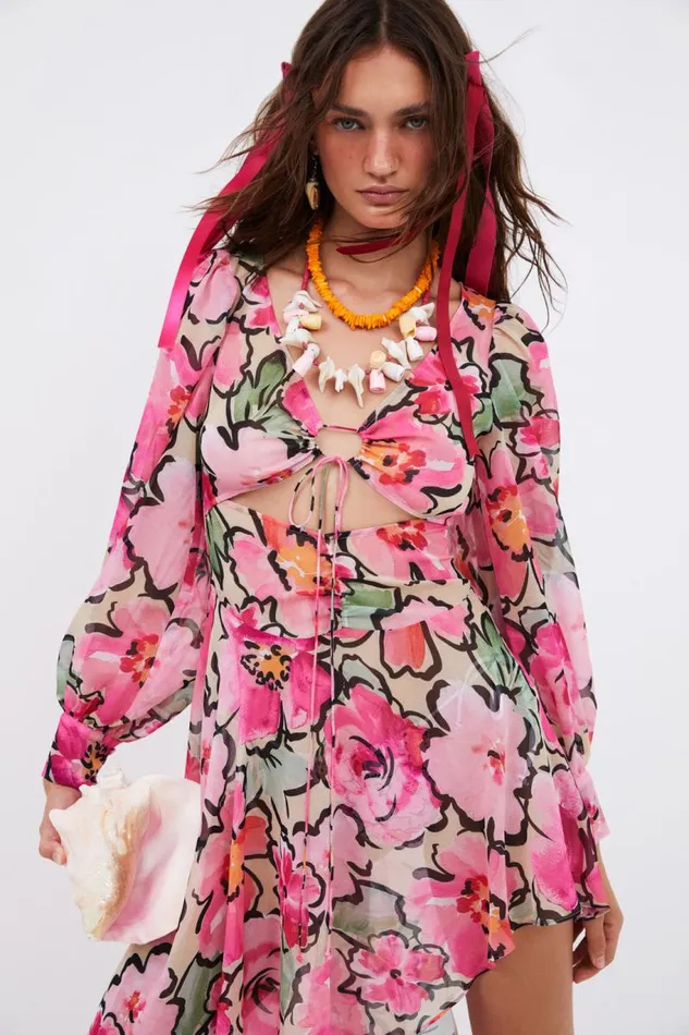 For Love and Lemons Dresses Tiana Midi Dress Pink 8211 Women For Love and Lemons Dresses Tiana Midi Dress Pink 8211 Women