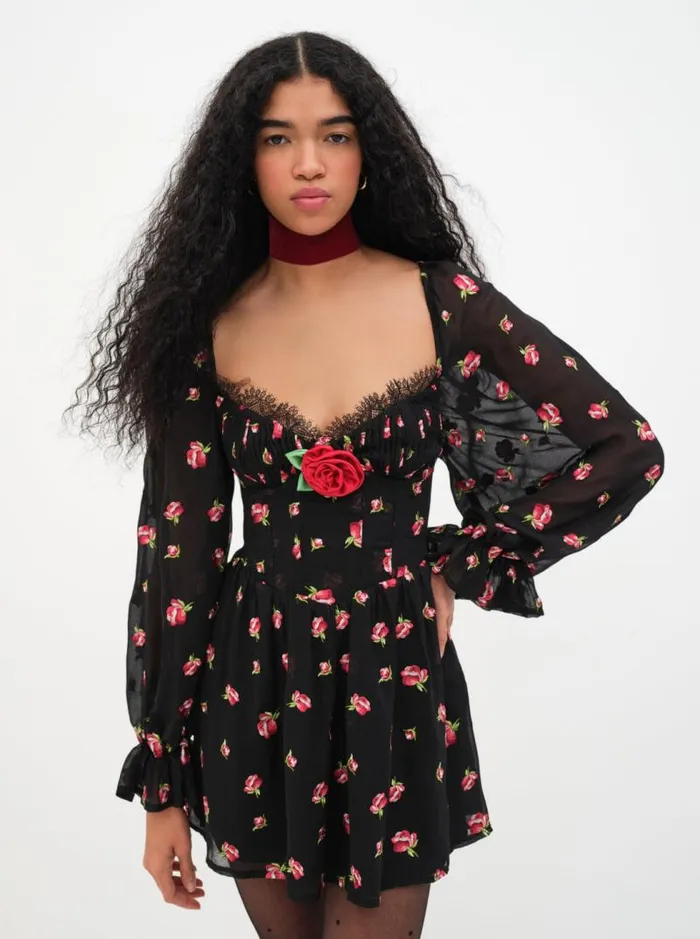 For Love and Lemons Dresses Wren Mini Dress Black 8211 Women