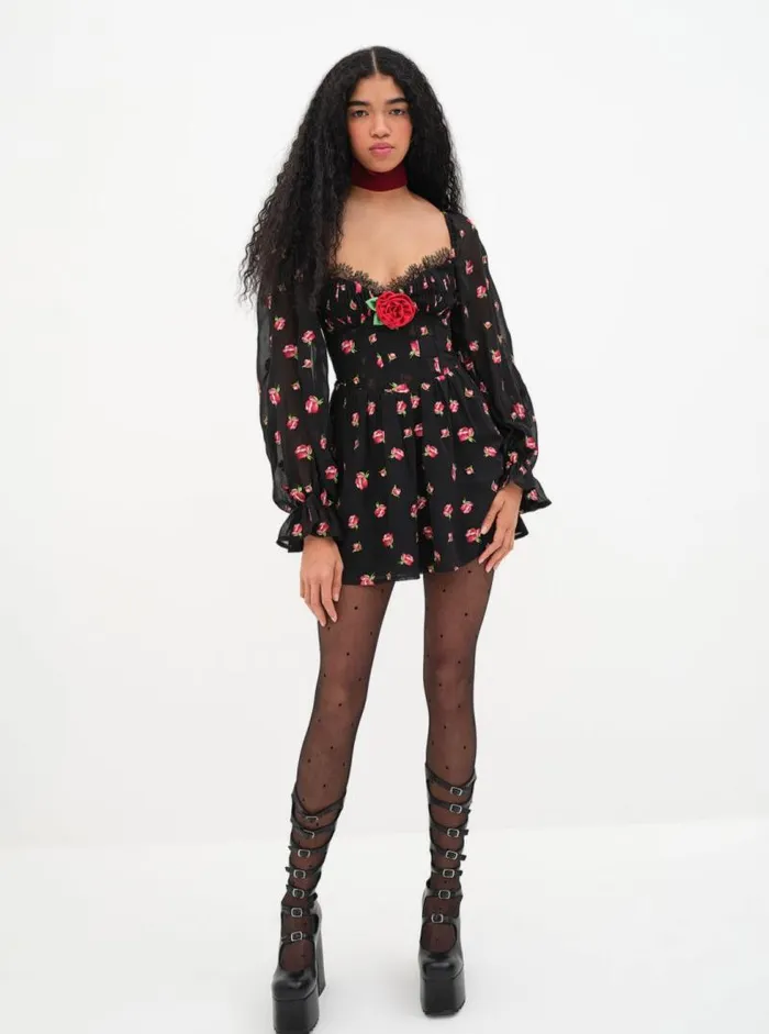 For Love and Lemons Dresses Wren Mini Dress Black 8211 Women For Love and Lemons Dresses Wren Mini Dress Black 8211 Women