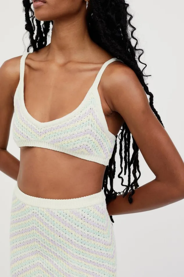 For Love and Lemons Knitwear Corinna Bralette Lavender 8211 Women For Love and Lemons Knitwear Corinna Bralette Lavender 8211 Women