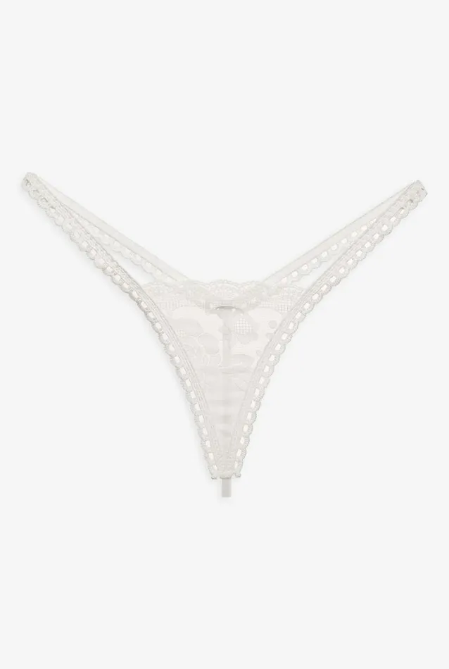 For Love and Lemons Lingerie Alexa Thong Panty White 8211 Women For Love and Lemons Lingerie Alexa Thong Panty White 8211 Women