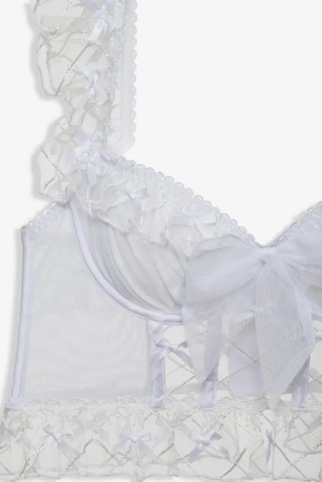 For Love and Lemons Lingerie Fiorella Bustier White 8211 Women For Love and Lemons Lingerie Fiorella Bustier White 8211 Women