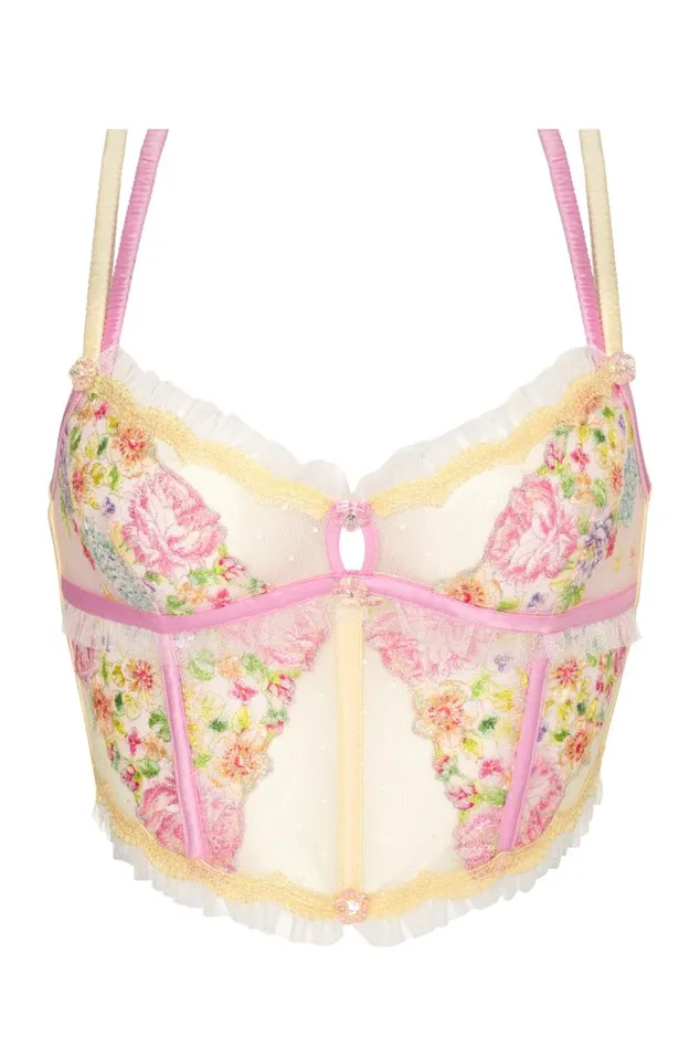 For Love and Lemons Lingerie Floral Frenzy Bustier Pink 8211 Women For Love and Lemons Lingerie Floral Frenzy Bustier Pink 8211 Women