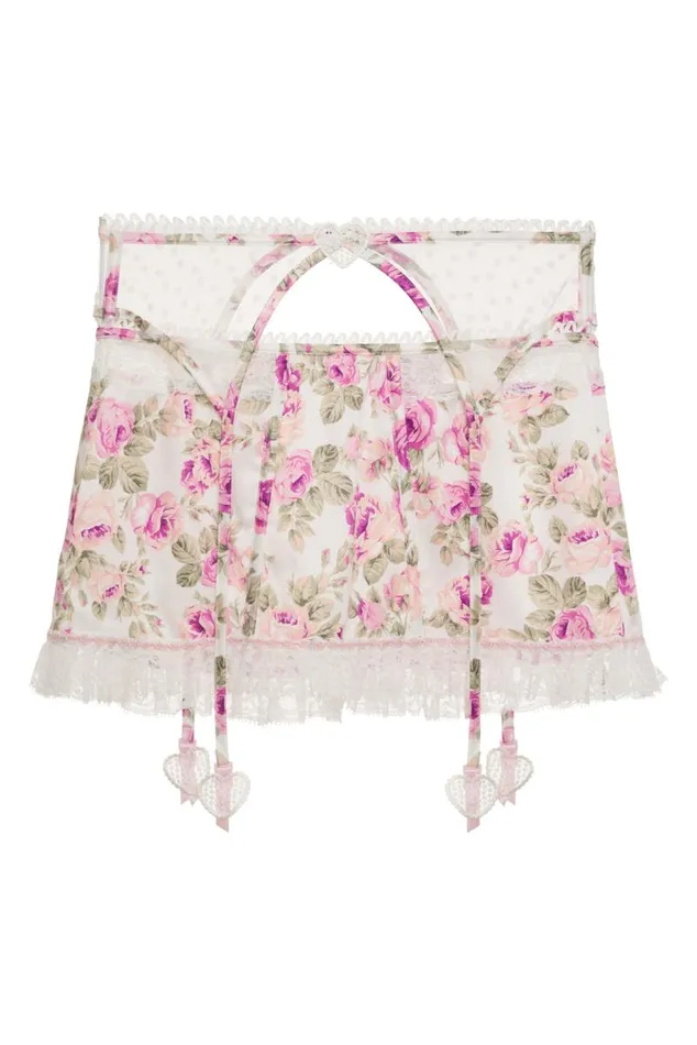 For Love and Lemons Lingerie Mary Rose Garter Skirt Pink 8211 Women For Love and Lemons Lingerie Mary Rose Garter Skirt Pink 8211 Women