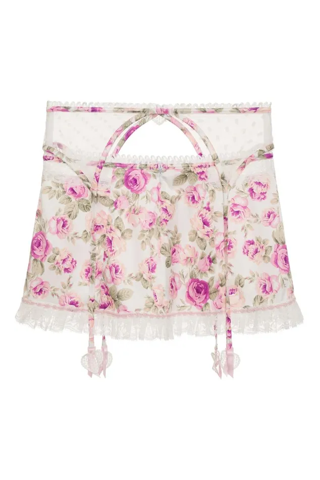 For Love and Lemons Lingerie Mary Rose Garter Skirt Pink 8211 Women For Love and Lemons Lingerie Mary Rose Garter Skirt Pink 8211 Women