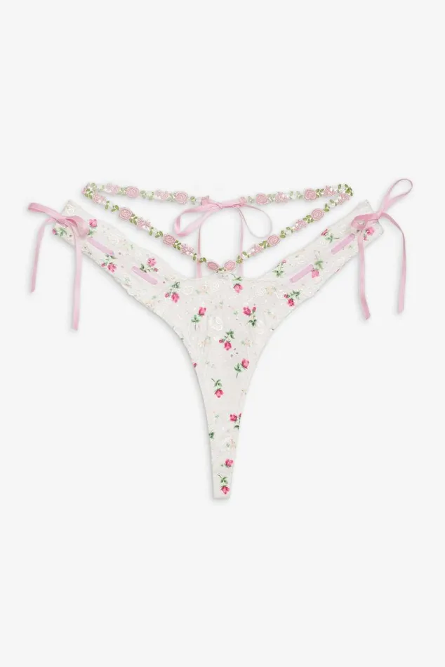 For Love and Lemons Lingerie Xander Thong Panty White 8211 Women For Love and Lemons Lingerie Xander Thong Panty White 8211 Women