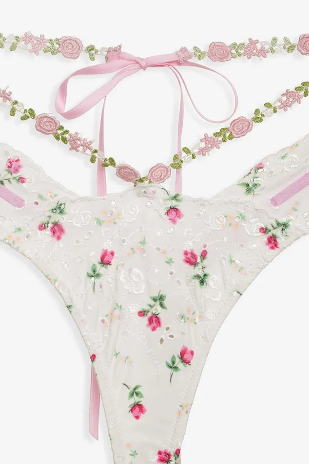 For Love and Lemons Lingerie Xander Thong Panty White 8211 Women For Love and Lemons Lingerie Xander Thong Panty White 8211 Women