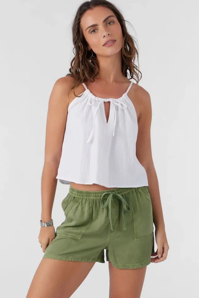 FRANCINA TWILL SHORTS Oil Green Women O039NEILL Collections