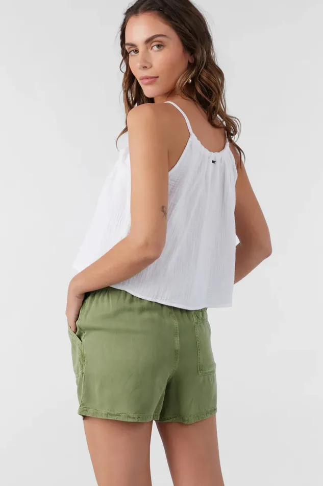FRANCINA TWILL SHORTS Oil Green Women O039NEILL Collections
