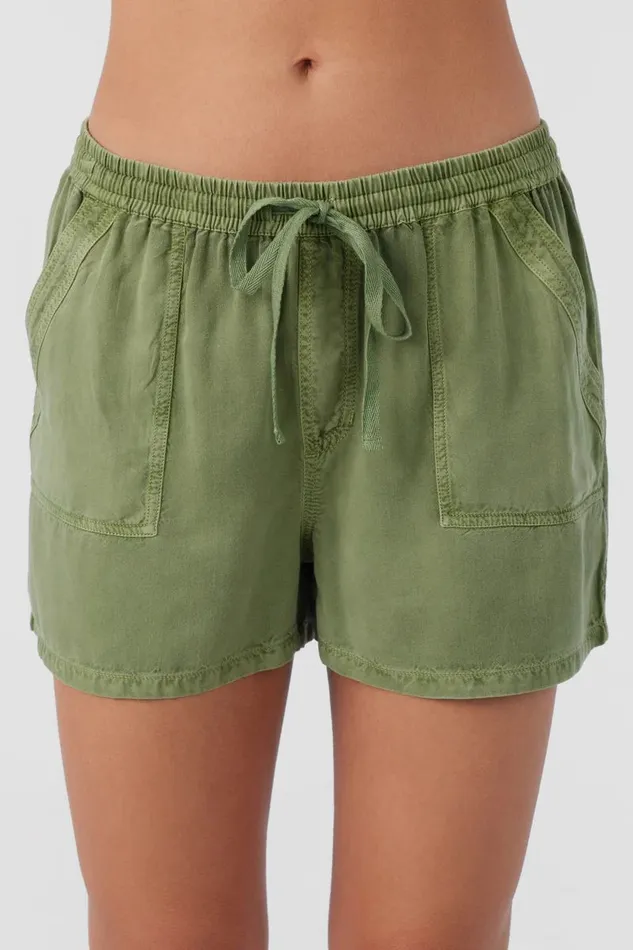 FRANCINA TWILL SHORTS Oil Green Women O039NEILL Collections