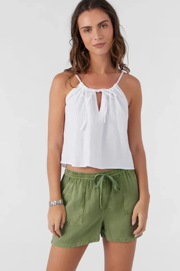 FRANCINA TWILL SHORTS Oil Green Women O039NEILL Collections