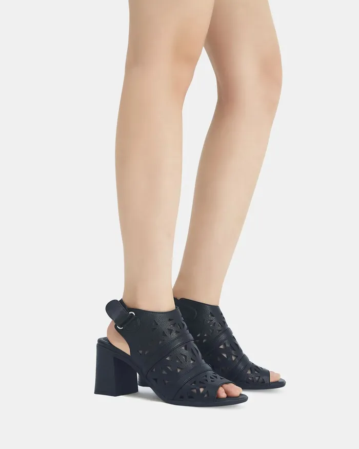 FRASER BLACK Women Block Heels NOVO Shoes