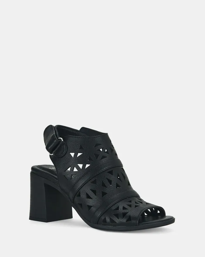 FRASER BLACK Women Block Heels NOVO Shoes