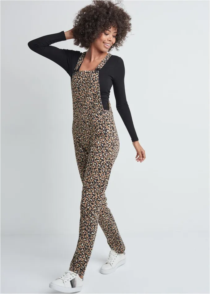FRENCH TERRY OVERALLS Brown Multi Women VENUS Jumpsuits