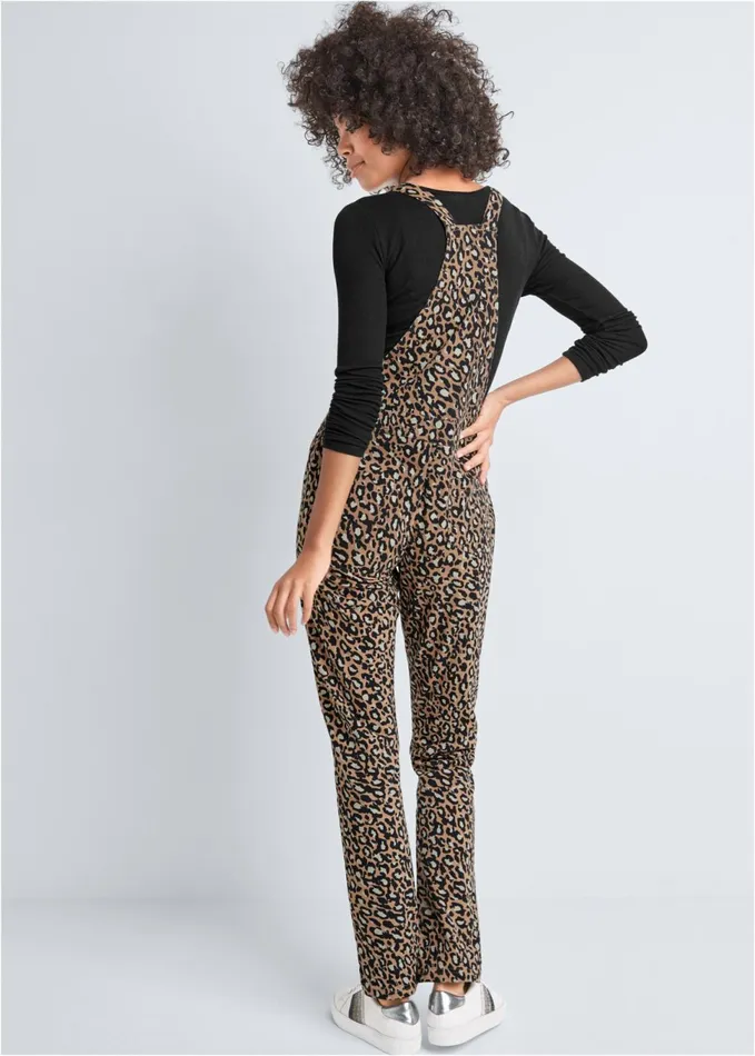 FRENCH TERRY OVERALLS Brown Multi Women VENUS Jumpsuits