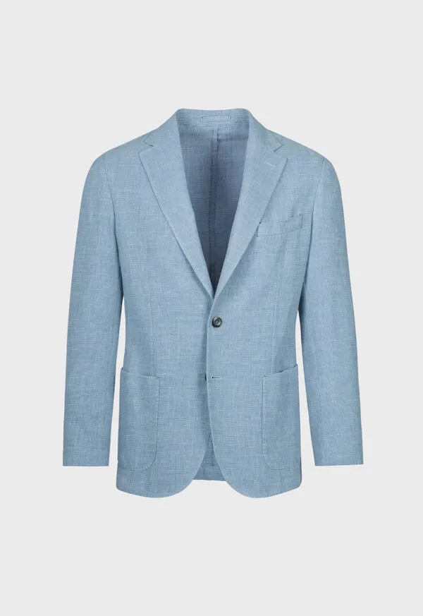 Garment Dyed Basketweave Jacket Lavender Blazers and Jackets Paulstuart Mens