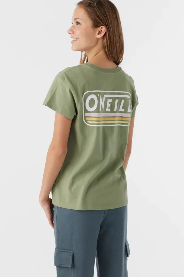 GIRL039S HIDEOUT TEE Oil Green Kids O039NEILL Girl039S Clothing