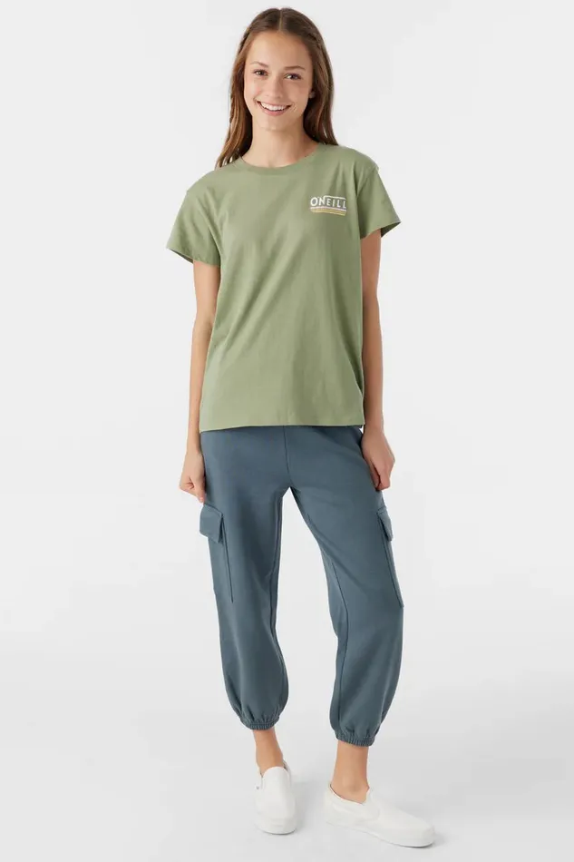 GIRL039S HIDEOUT TEE Oil Green Kids O039NEILL Girl039S Clothing