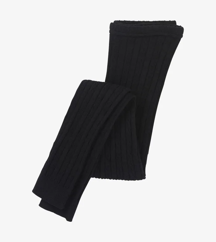 Girls Black Cable Knit Leggings Hatley