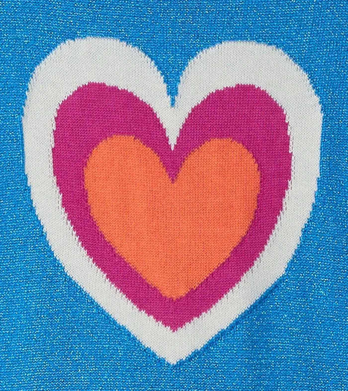 Girls Hearts Dropped Waist Sweater Dress Hatley