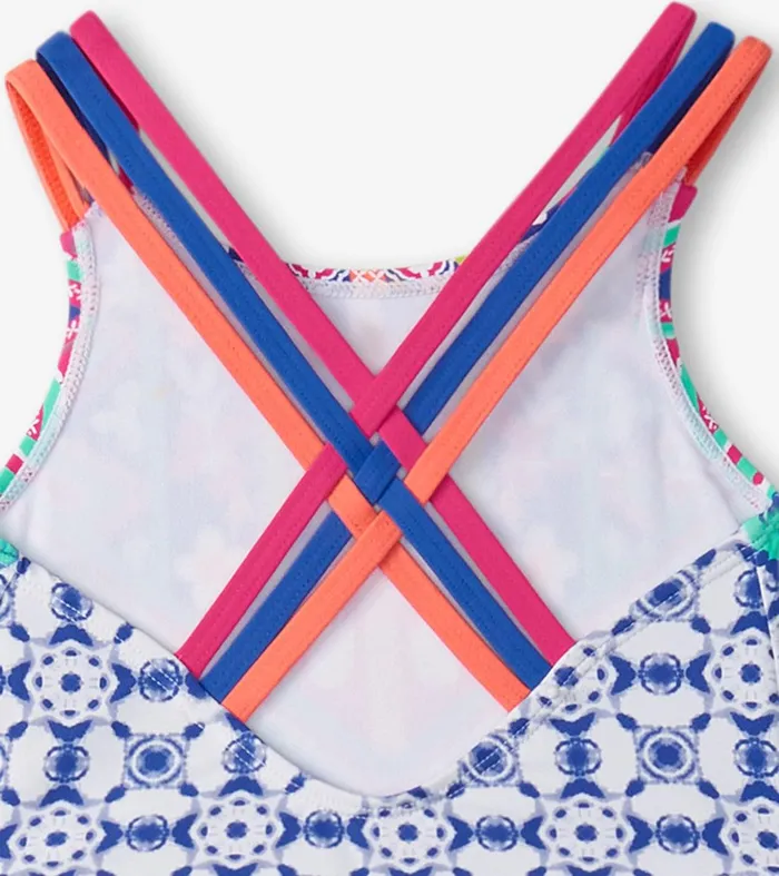 Girls Kaleidoscope TwoPiece Crop Top Bikini Set Hatley