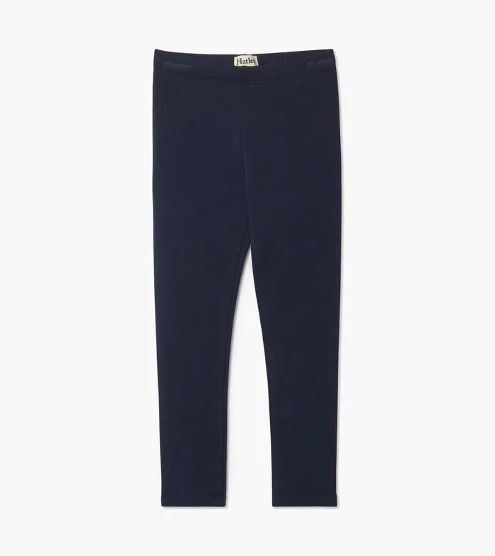 Girls Navy Cozy Leggings Hatley