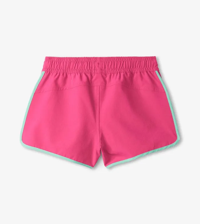 Girls Pink Quick Dry Shorts Hatley