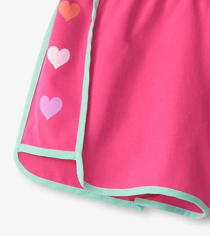 Girls Pink Quick Dry Shorts Hatley