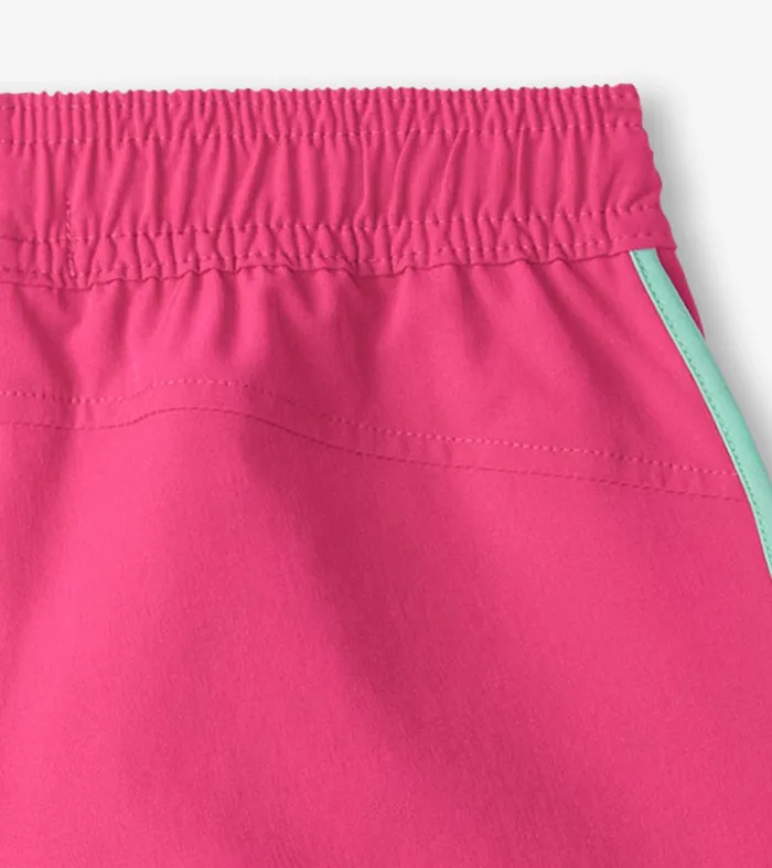 Girls Pink Quick Dry Shorts Hatley