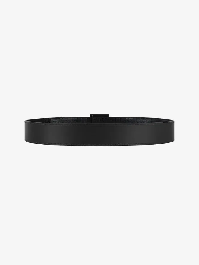 Givenchy 4G Reversible Belt In Micro 4G Leather Black Men Belts Givenchy 4G Reversible Belt In Micro 4G Leather Black Men Belts