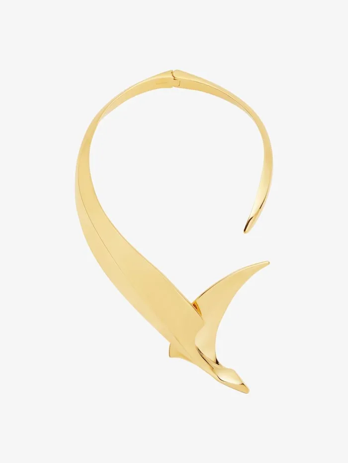 Givenchy Bird Torque Necklace In Metal Golden Yellow Women Jewelry