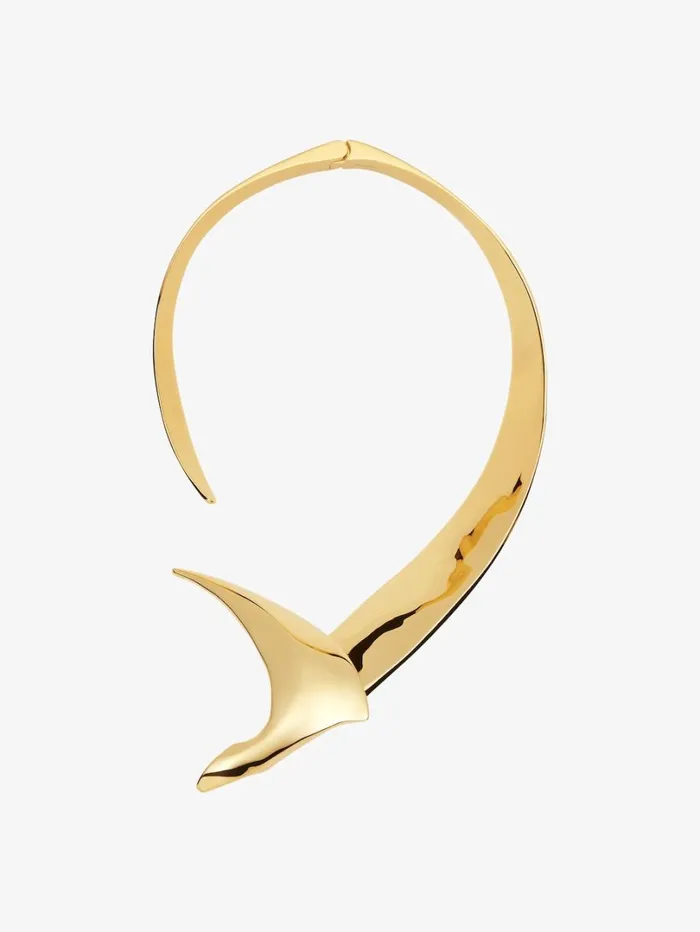 Givenchy Bird Torque Necklace In Metal Golden Yellow Women Jewelry Givenchy Bird Torque Necklace In Metal Golden Yellow Women Jewelry