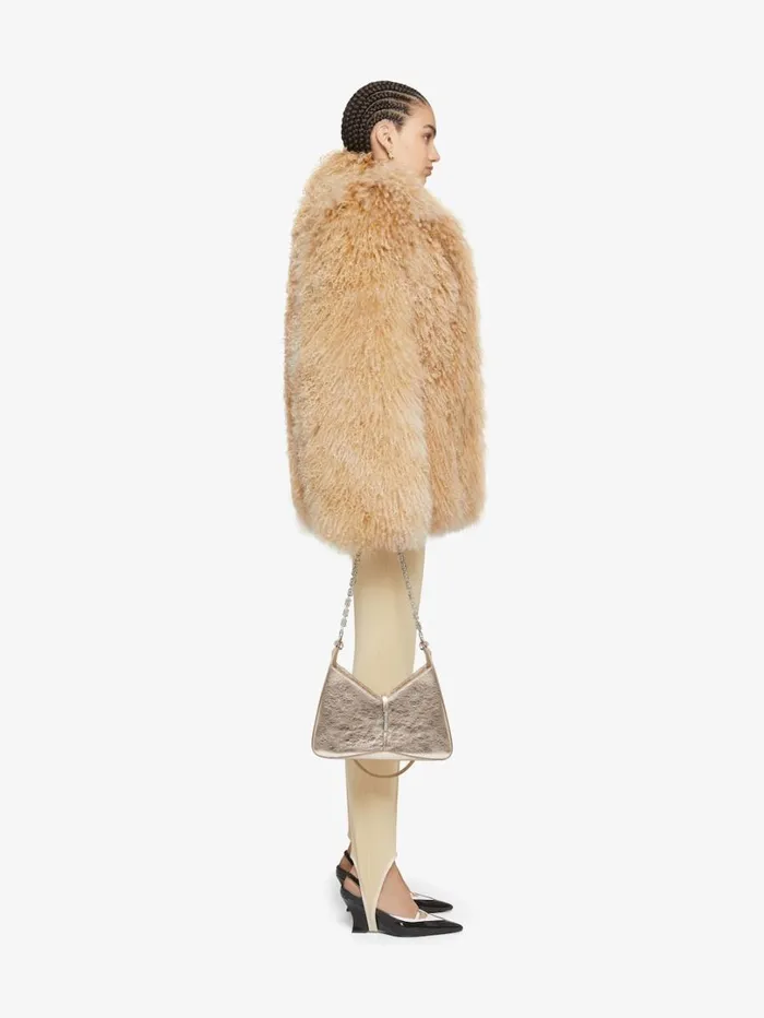 Givenchy Coat In Fur Desert Women Coats and Jackets