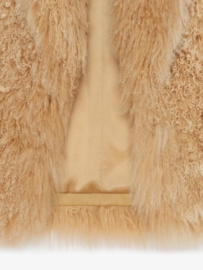 Givenchy Coat In Fur Desert Women Coats and Jackets