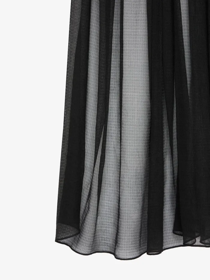 Givenchy Draped Mini Skirt In Crepe With Silk Train Black Women Skirts