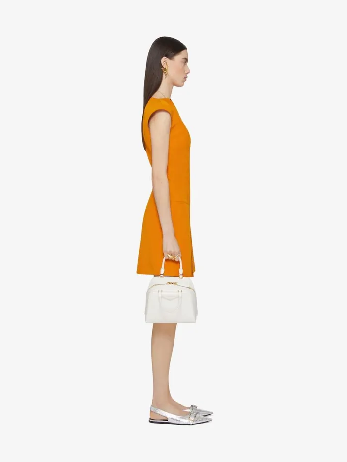 Givenchy Dress In Linen And Silk Dark Orange Women Dresses
