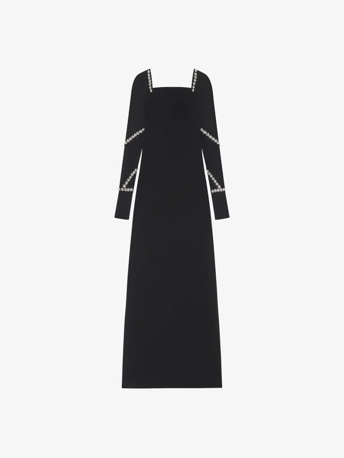 Givenchy Evening Dress With Crystal Details Black Women Dresses