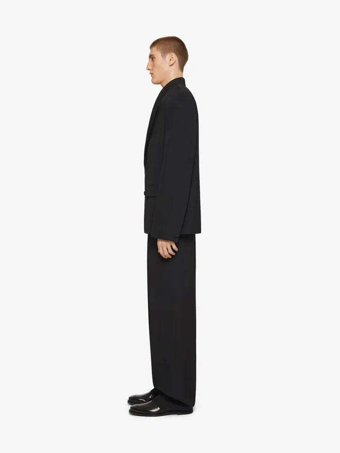 Givenchy Extra Wide Pants In Wool Black Men Pants and Shorts