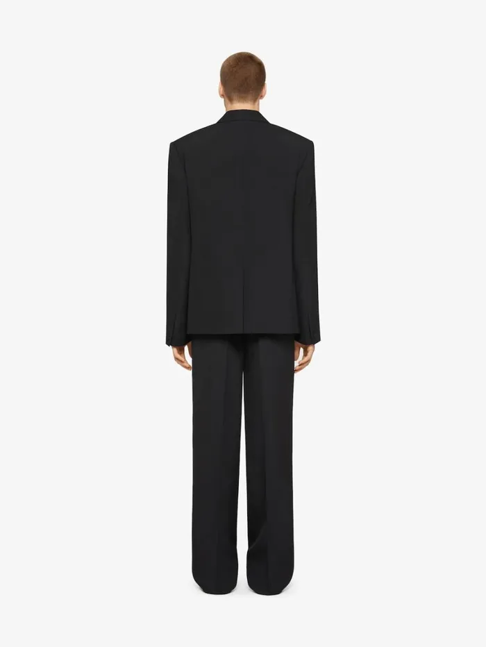 Givenchy Extra Wide Pants In Wool Black Men Pants and Shorts