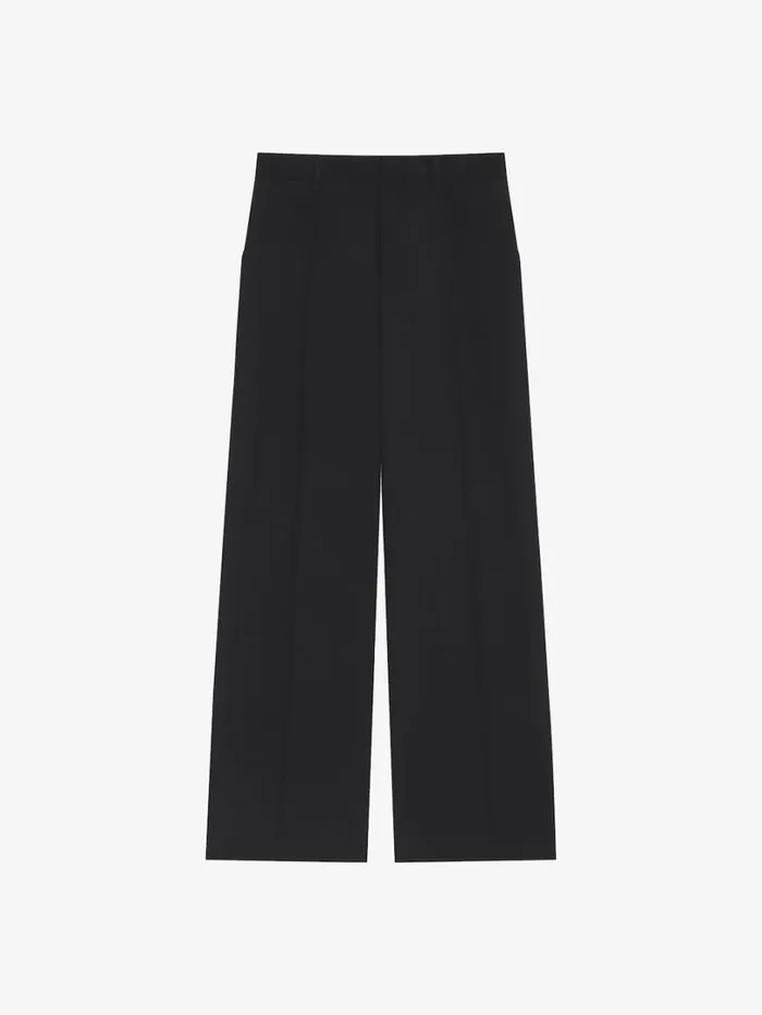 Givenchy Extra Wide Pants In Wool Black Men Pants and Shorts