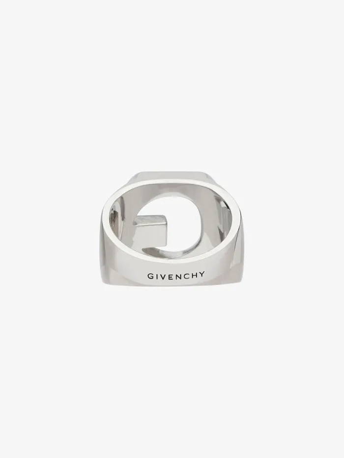 Givenchy G Chain Ring In Metal Silvery Men Jewelry Givenchy G Chain Ring In Metal Silvery Men Jewelry