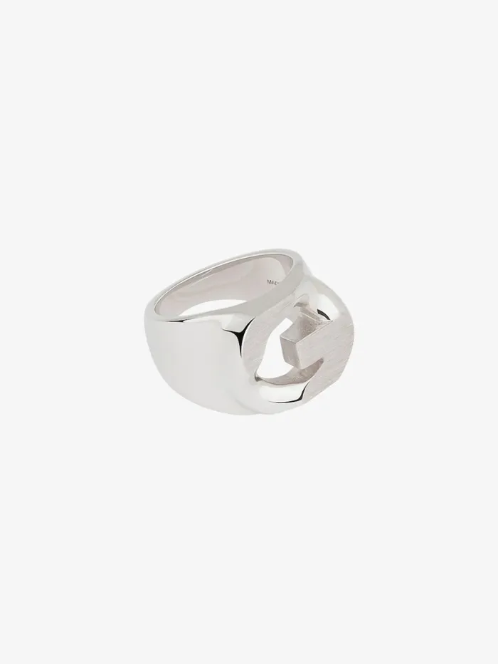 Givenchy G Chain Ring In Metal Silvery Men Jewelry Givenchy G Chain Ring In Metal Silvery Men Jewelry