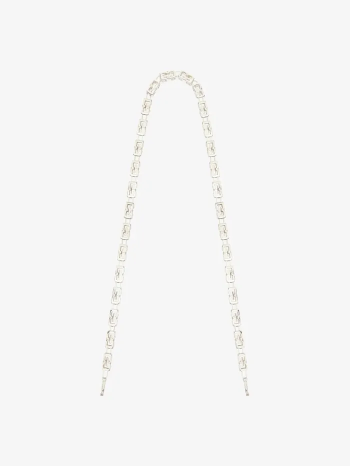 Givenchy G Cube Chain Strap In Metal Palladium Women Belts Givenchy G Cube Chain Strap In Metal Palladium Women Belts