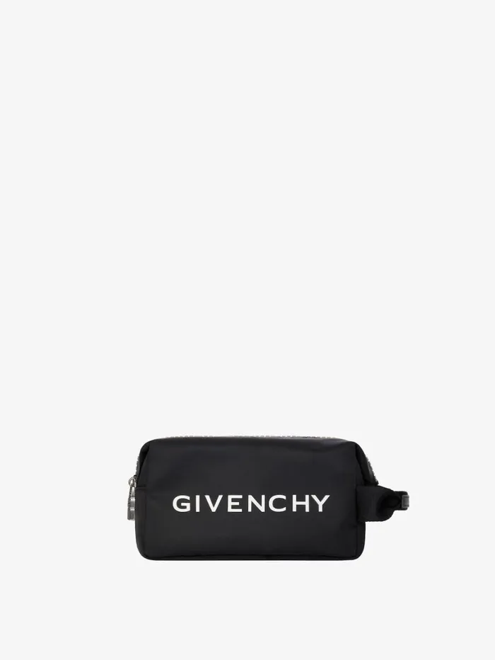 Givenchy GZip Toilet Pouch In Nylon Black Men Wallets and Card Holders