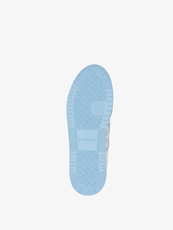 Givenchy G4 Sneakers In Leather And Perforated Leather Greyblue Men Sneakers Givenchy G4 Sneakers In Leather And Perforated Leather Greyblue Men Sneakers