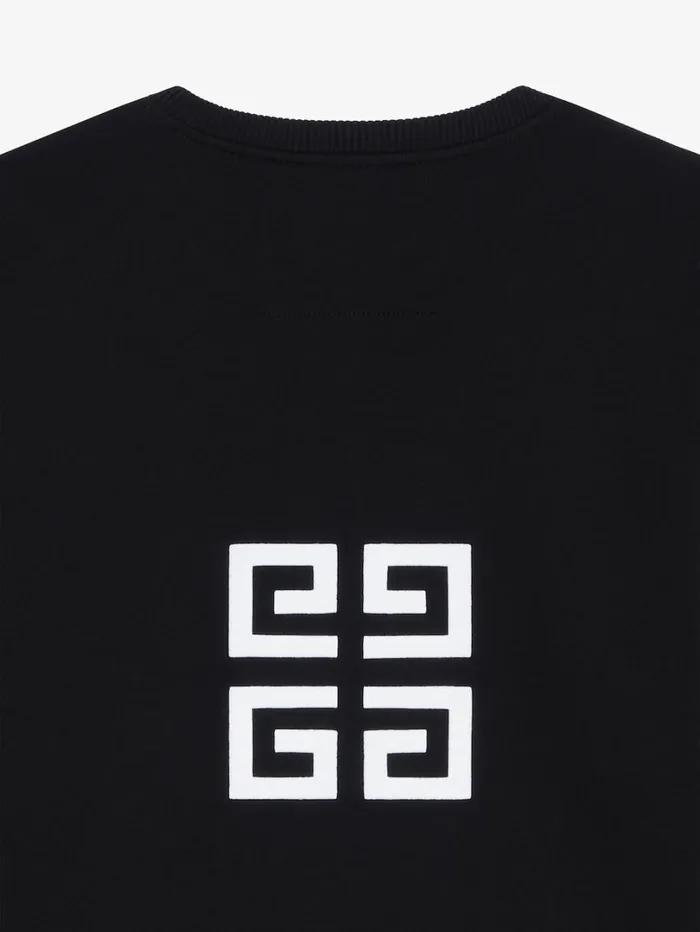 Givenchy GIVENCHY 4G Slim Fit Sweatshirt In Fleece Black Men Sweatshirts and Hoodies
