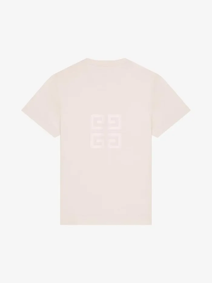 Givenchy GIVENCHY 4G Slim Fit Tshirt In Cotton Nude Pink Men TShirts Givenchy GIVENCHY 4G Slim Fit Tshirt In Cotton Nude Pink Men TShirts